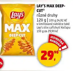 Penny Market LAY'S MAX DEEP-CUT nabídka