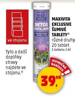 Penny Market MaxiVita Exclusive šumivé tablety nabídka