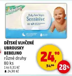 Penny Market DĚTSKÉ VLHČENÉ UBROUSKY BEBELINO nabídka