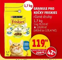 Penny Market GRANULE PRO KOČKY FRISKIES nabídka