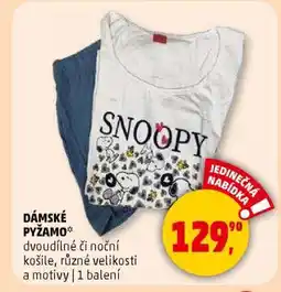 Penny Market Dámské pyžamo nabídka