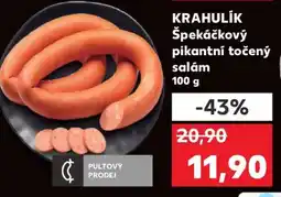 Kaufland KRAHULÍK Špekáčkový pikantní točený salám nabídka