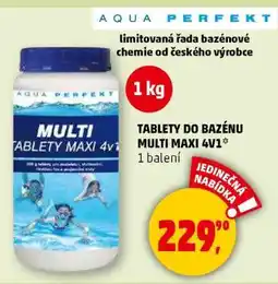 Penny Market TABLETY DO BAZÉNU MULTI MAXI 4V1 nabídka