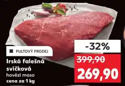 Kaufland Irská falešná svíčková nabídka