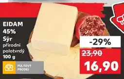 Kaufland EIDAM 45% Sýr přírodní polotvrdý nabídka