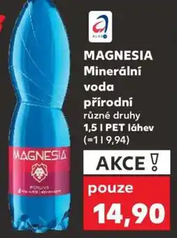 Kaufland MAGNESIA Minerální voda přírodní nabídka