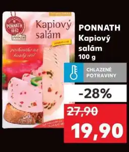 Kaufland PONNATH Kapiový salám 100 g nabídka