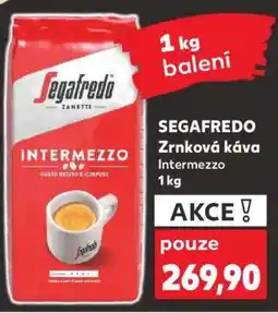 Kaufland SEGAFREDO Zrnková káva Intermezzo 1kg nabídka