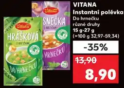 Kaufland Vitana Instantní polévka nabídka