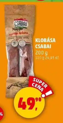 Penny Market Klobása Csabai nabídka