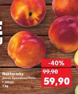 Kaufland Nektarinky nabídka