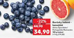 Kaufland Borůvky balené - kanadské nabídka