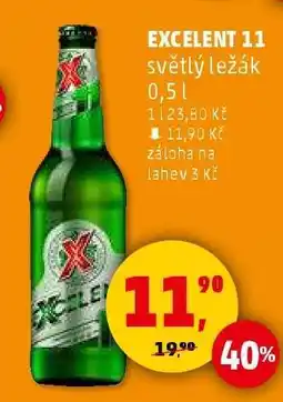 Penny Market EXCELENT 11 světlý ležák 0,5 l nabídka
