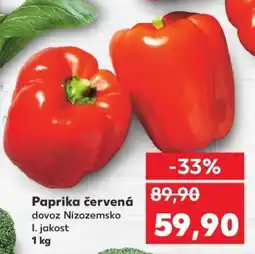 Kaufland Paprika červená nabídka