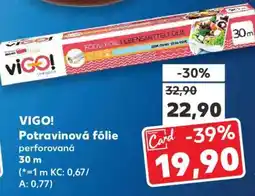 Kaufland VIGO! Potravinová fólie nabídka