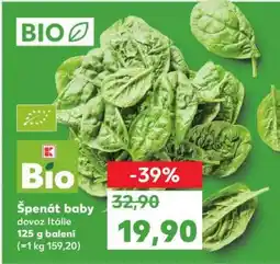 Kaufland Špenát baby nabídka