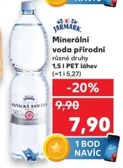 Kaufland Minerální voda přírodní nabídka