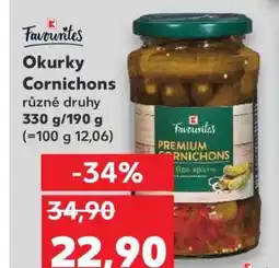 Kaufland Okurky cornichons nabídka