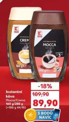 Kaufland Instantní káva Mocca/Crema nabídka