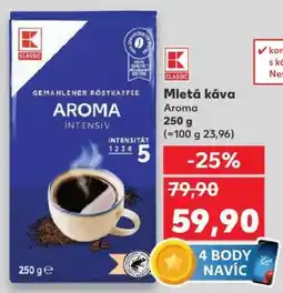 Kaufland Mletá káva Aroma nabídka