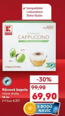 Kaufland Kávové kapsle nabídka