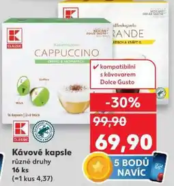 Kaufland Kávové kapsle nabídka