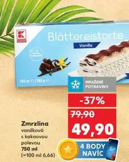 Kaufland Zmrzlina vanilková s kakaovou polevou nabídka