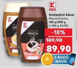 Kaufland Instantní káva Mocca/Crema nabídka