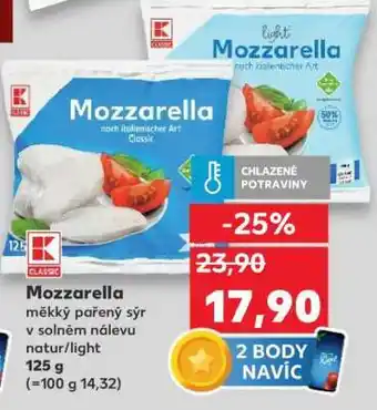 Kaufland Mozzarella nabídka