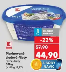 Kaufland Marinované sleďové filety nabídka