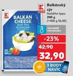 Kaufland Balkánský sýr řeckého typu nabídka