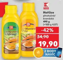Kaufland Hořčice plnotučná/ kremžská nabídka