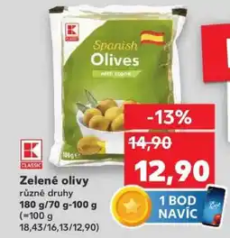 Kaufland Zelené olivy nabídka