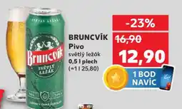 Kaufland BRUNCVÍK Pivo světlý ležák nabídka