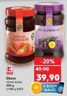 Kaufland Džem různé druhy 450 g nabídka