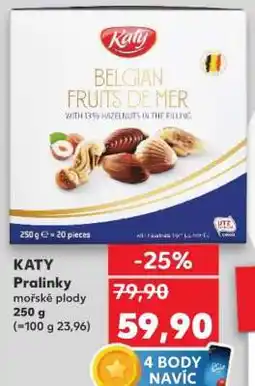 Kaufland KATY Pralinky mořské plody 250 g nabídka