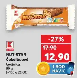 Kaufland NUT-STAR Čokoládová tyčinka nabídka