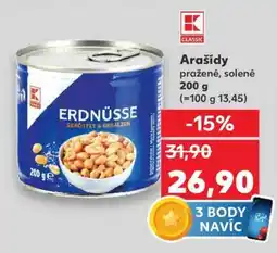 Kaufland Arašídy pražené solené nabídka