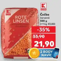 Kaufland Čočka červená 500 g nabídka
