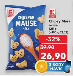 Kaufland Chipsy Myši nabídka