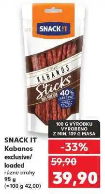 Kaufland SNACK IT Kabanos exclusive/loaded nabídka