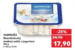 Kaufland VARMUŽA Skandinávský sleďový salát s jogurtem nabídka