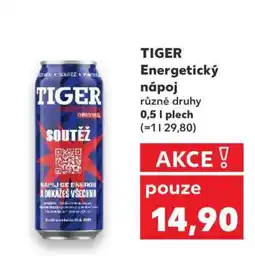 Kaufland TIGER Energetický nápoj nabídka