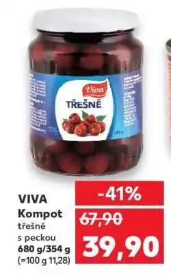 Kaufland VIVA Kompot třešně s peckou nabídka