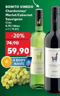 Kaufland BONITO VINEDO Chardonnay/Merlot/Cabernet Sauvignon nabídka