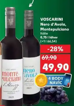 Kaufland VOSCARINI Nero d'Avola, Montepulciano nabídka
