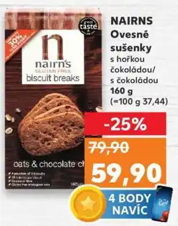 Kaufland NAIRNS Ovesné sušenky nabídka