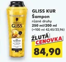 Kaufland Gliss Kur ŠAMPON nabídka