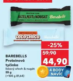 Kaufland BAREBELLS Proteinová tyčinka nabídka
