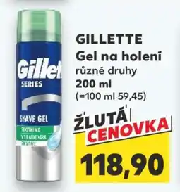 Kaufland Gillette Gel na holení nabídka